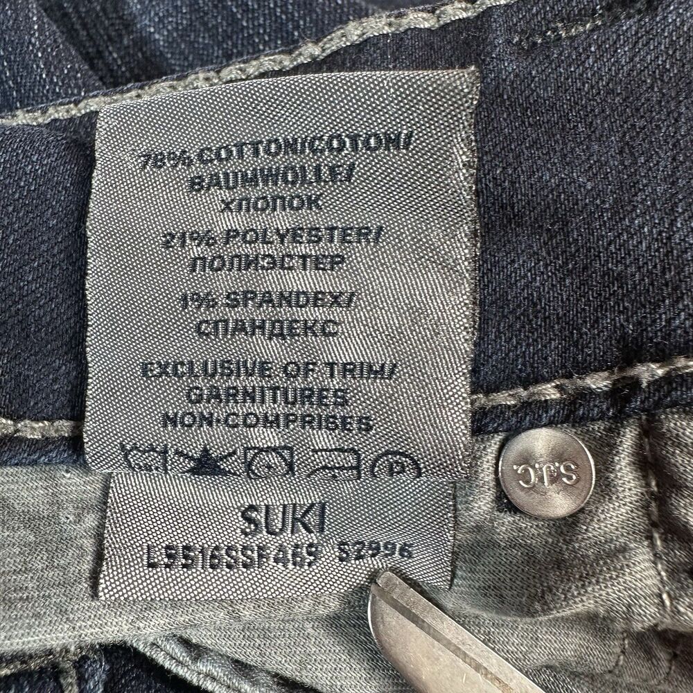 Silver SUKI Womens Size 29 Blue Mid Rise Boot Cut Jeans Denim Pants 27x30.5 - Picture 12 of 12